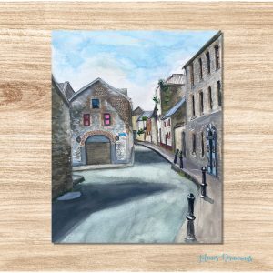 Backlanes Drogheda Illustration print