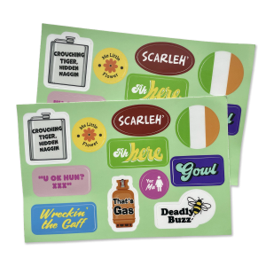 Dublin slang sticker sheet